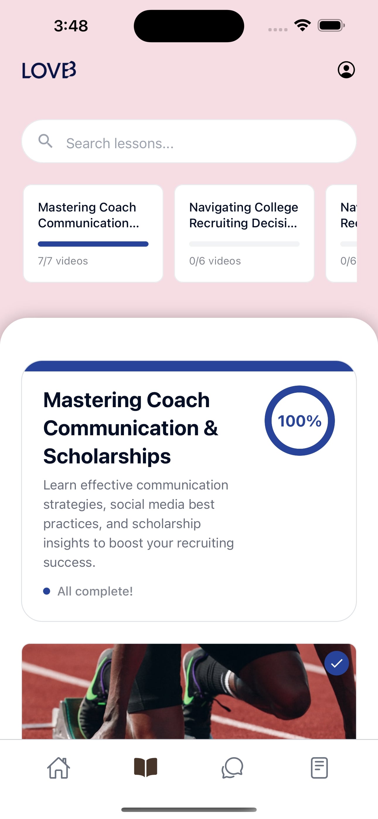 Parent education in the Playbook app